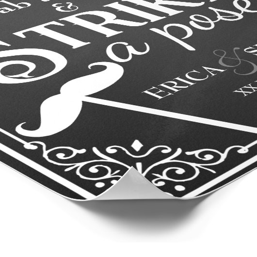 結婚式のセルフィー写真撮影用ボード看板 黒板 ポスター (角)