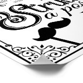 結婚式のセルフィー写真撮影看板 モノクロ ポスター (角)