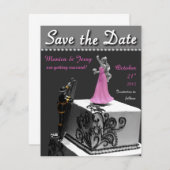 結婚式のセーブ・ザ・デート案内 セーブザデート (正面/裏面)