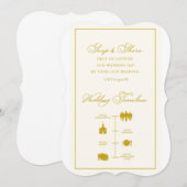 結婚式のタイムライン (正面/裏面)