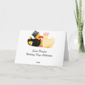 結婚式のダック... 感謝カード (裏面)