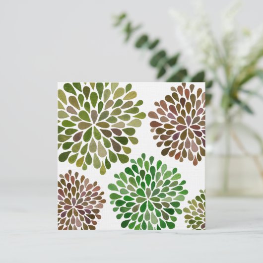 結婚式のダリアは顧客用招待状開きます 招待状 (スタンド正面)