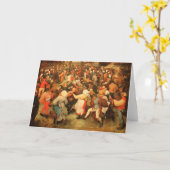 結婚式のダンス、挨拶状 カード (黄色い花)