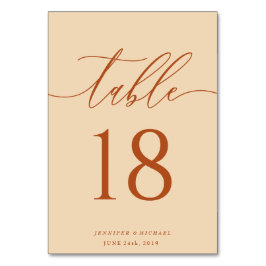 結婚式のテラコッタ着席プラン テーブルナンバー