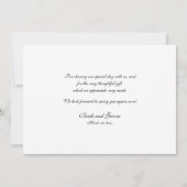 結婚式のテンプレートありがとう サンキューカード (裏面)