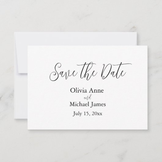 結婚式のテンプレート 保存日付 セーブザデート (正面)