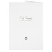 結婚式のテーブル数カードヴィンテージの硫酸紙 (裏面)