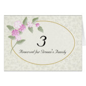 結婚式のテーブル数カード (正面横)