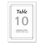 結婚式のテーブル数カード テーブルナンバー (裏面)