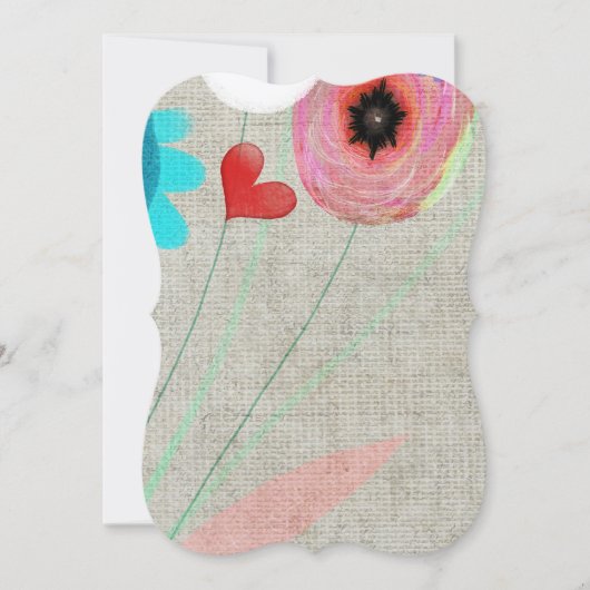 結婚式のテーブル番号 招待状 (正面)