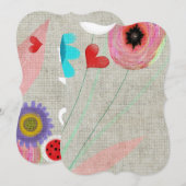 結婚式のテーブル番号 招待状 (正面/裏面)