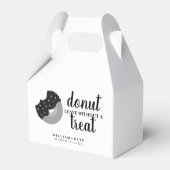 結婚式のトリートメントなしでドーナツを出す フェイバーボックス (裏面サイド)