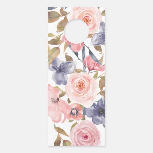 結婚式のドア・ハンガー-妨げないで下さい-バーガンディ ドアノブサイン (裏面)