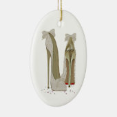 結婚式のハイヒールの芸術 セラミックオーナメント (右)