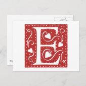 結婚式のハートの手紙E ポストカード (正面/裏面)