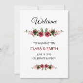 結婚式のバスケットタグテンプレート 招待状 (正面)