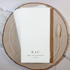 結婚式のバスルーム用 オーダーメイド ナプキン