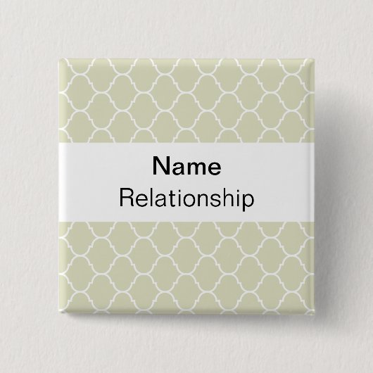 結婚式のバッジ(Sans Serif) 缶バッジ (正面)