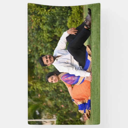 結婚式のバナーのポスター 横断幕 (縦)