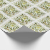 結婚式のバラの花束の包装紙 ラッピングペーパー (角)