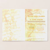 結婚式のパスポート 箔カード (内部)