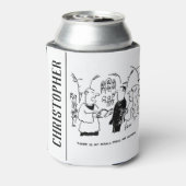 結婚式のビカール結婚と花婿 缶クーラー (缶裏面)