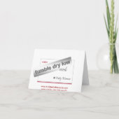 結婚式のファンシー招待状を出さない 招待状 (裏面)