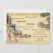 結婚式のファンタジーのおとぎ話、ロマンチックなユニークな作成 招待状 (正面)