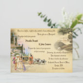 結婚式のファンタジーのおとぎ話、ロマンチックなユニークな作成 招待状 (スタンド正面)