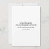 結婚式のフォトスクリプモダントサンキューカード 招待状 (裏面)