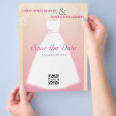 結婚式のフライヤーテンプレート チラシ (手)