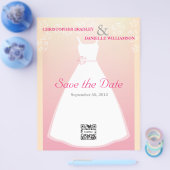 結婚式のフライヤーテンプレート チラシ (シングル)