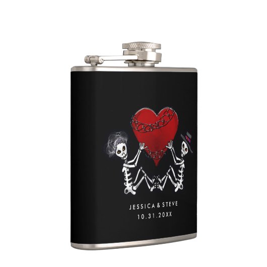 結婚式のフラスコ-ハートの骨組 フラスク (右)