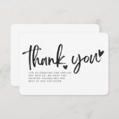 結婚式のフラットサンキューカード セーブザデート (正面/裏面)