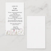 結婚式のフラワーシャワー依頼カード エンクロージャーカード (正面/裏面)