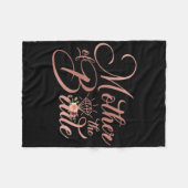 結婚式のブライズシャワーギフト お母さん 花嫁の母 フリースブランケット (正面(横))