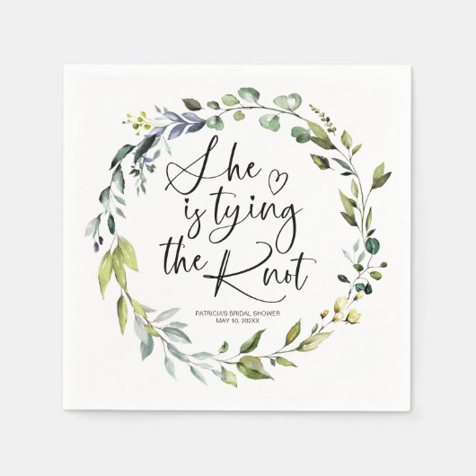 結婚式のブライズシャワー ナプキン スタンダードカクテルナプキン (正面)