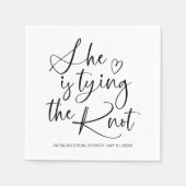 結婚式のブライズシャワー ナプキン スタンダードカクテルナプキン (正面)