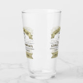 結婚式のブライズメイド向けヴィンテージ クラシック シンプル ガラス タンブラーグラス (左)