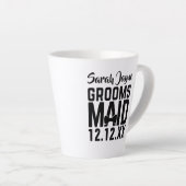 結婚式のブライズメイド ギフト ラテ マグ (右アングル)