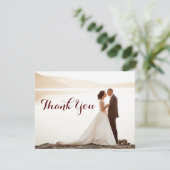 結婚式のブライダルシャワーはノート感謝していしています サンキューカード (スタンド正面)