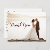結婚式のブライダルシャワーはノート感謝していしています サンキューカード (正面/裏面)