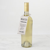 結婚式のブライダルパーティの花婿の付添人の提案のハンガーのラベル ボトルネックタグ (アングル)