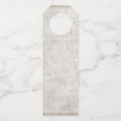 結婚式のブライダルパーティの花婿の付添人の提案のハンガーのラベル ボトルネックタグ (裏面)