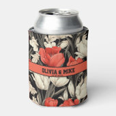 結婚式のプレゼントにぴったりなレトロな旅行用クーラー 缶クーラー (缶正面)