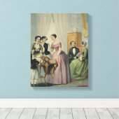 結婚式のプレゼント キャンバスプリント (インサイチュ (ウッドフロア))