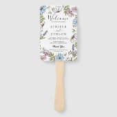 結婚式のプログラム ハンドファン (正面)