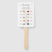 結婚式のプログラム ハンドファン (裏面)