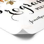 結婚式のプログラム 秋のユーカリ サイン (角)