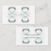 結婚式のプロファイルカードの登録 エンクロージャーカード (正面/裏面)